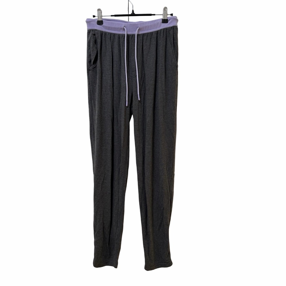 JAMBYS Unisex Long Jambys Pajama Bottoms Size S Gray Lavender Cozy Lounge‎ Pants